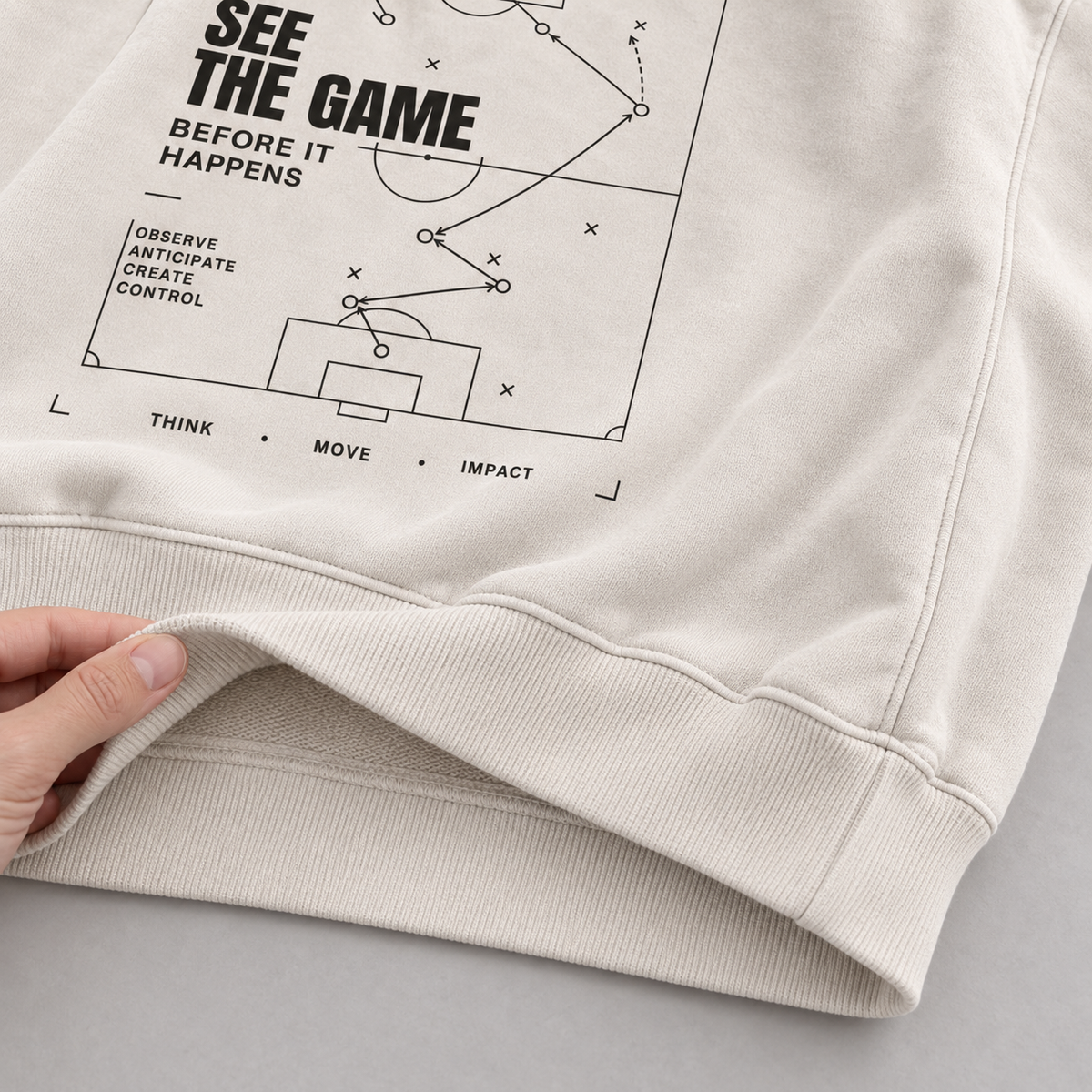 SEE THE GAME — Washed Oversized Crewneck
