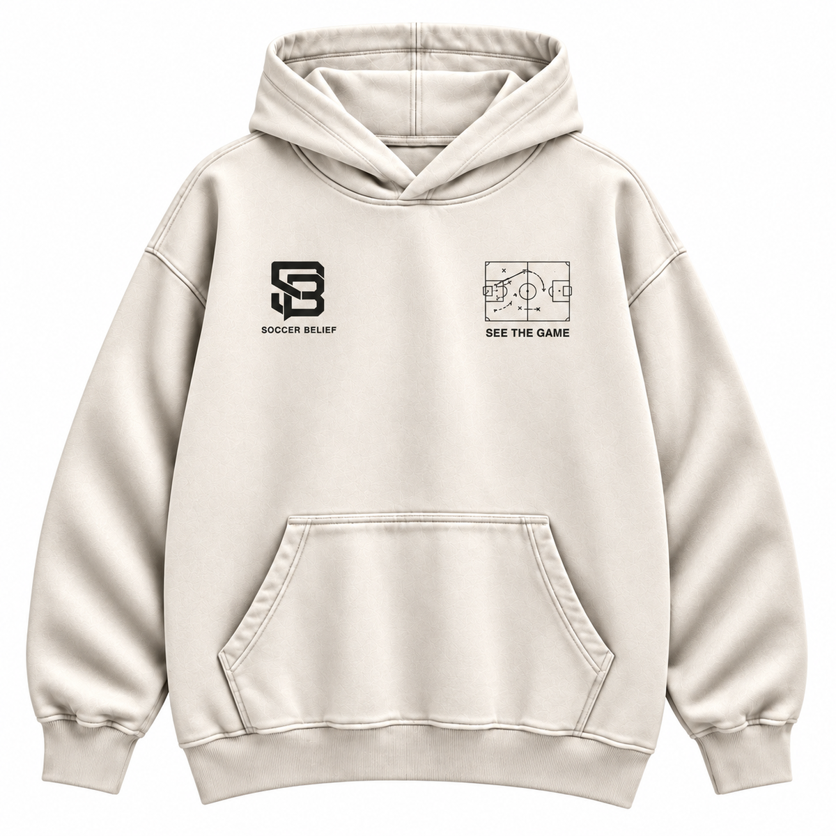 See The Game Before It Happens Washed Oversized Hoodie