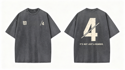 Not Just a Number #4 — Washed Oversized Tee