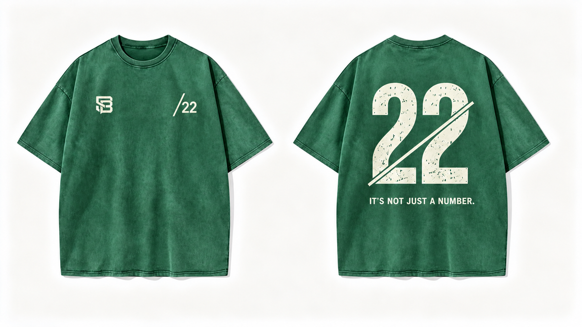 Not Just a Number #22 — Washed Oversized Tee