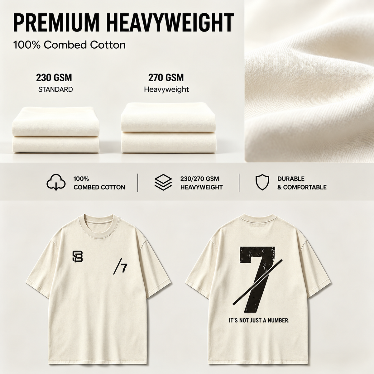 Not Just a Number #7 — Washed Oversized Tee