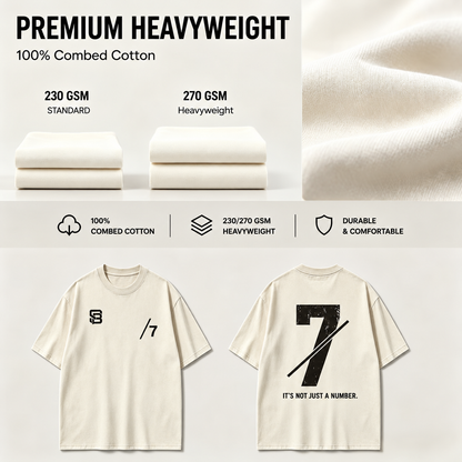 Not Just a Number #7 — Washed Oversized Tee