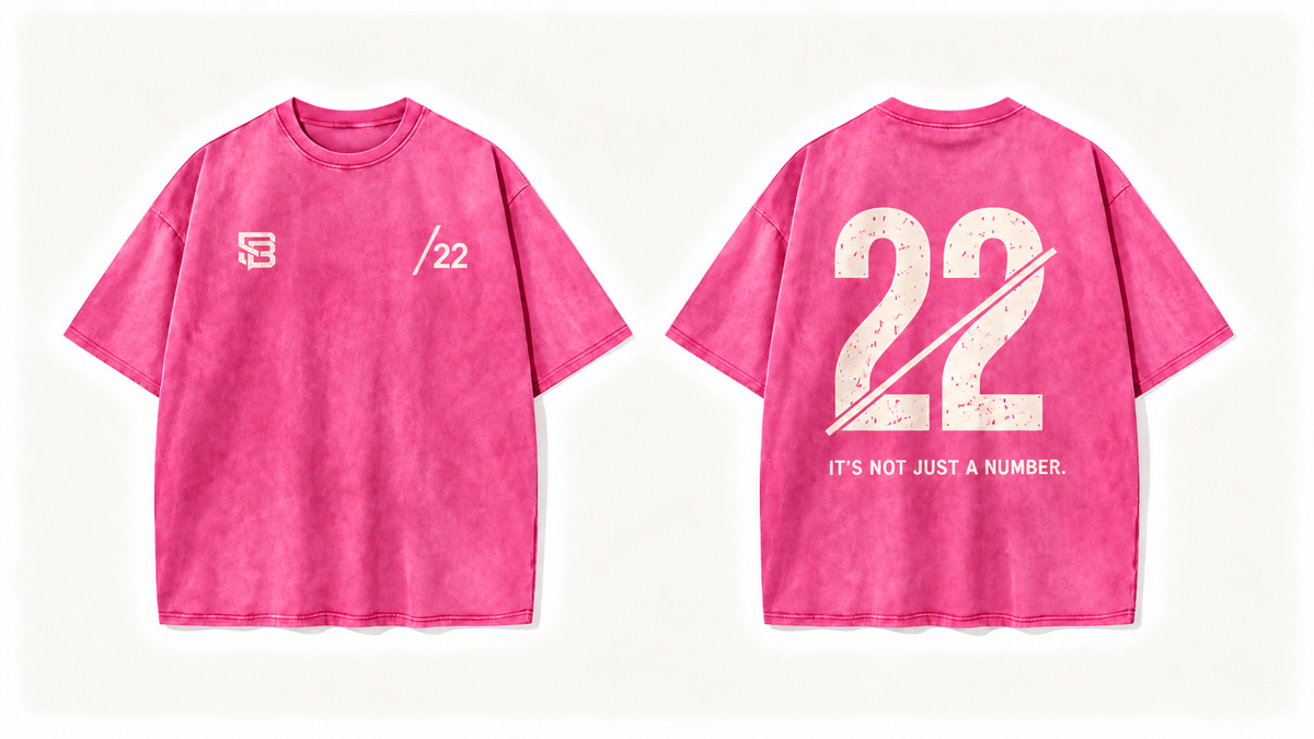 Not Just a Number #22 — Washed Oversized Tee