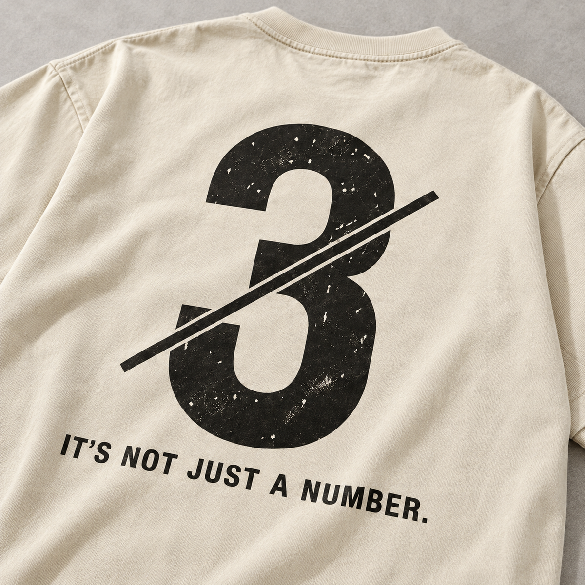 Not Just a Number #3 — Washed Oversized Tee