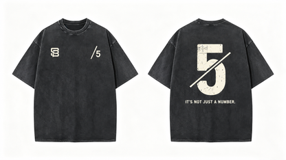 Not Just a Number #5 — Washed Oversized Tee