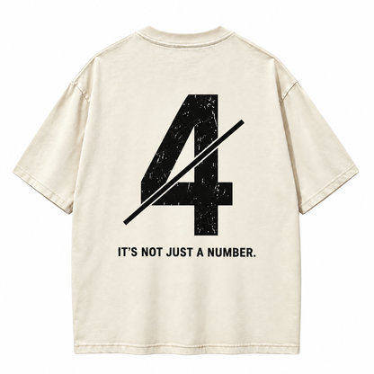 Not Just a Number #4 — Washed Oversized Tee