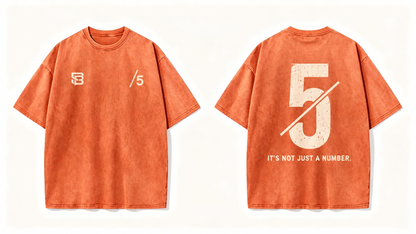 Not Just a Number #5 — Washed Oversized Tee