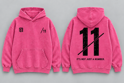 DOUBLE MARK 11 — Washed Oversized Hoodie