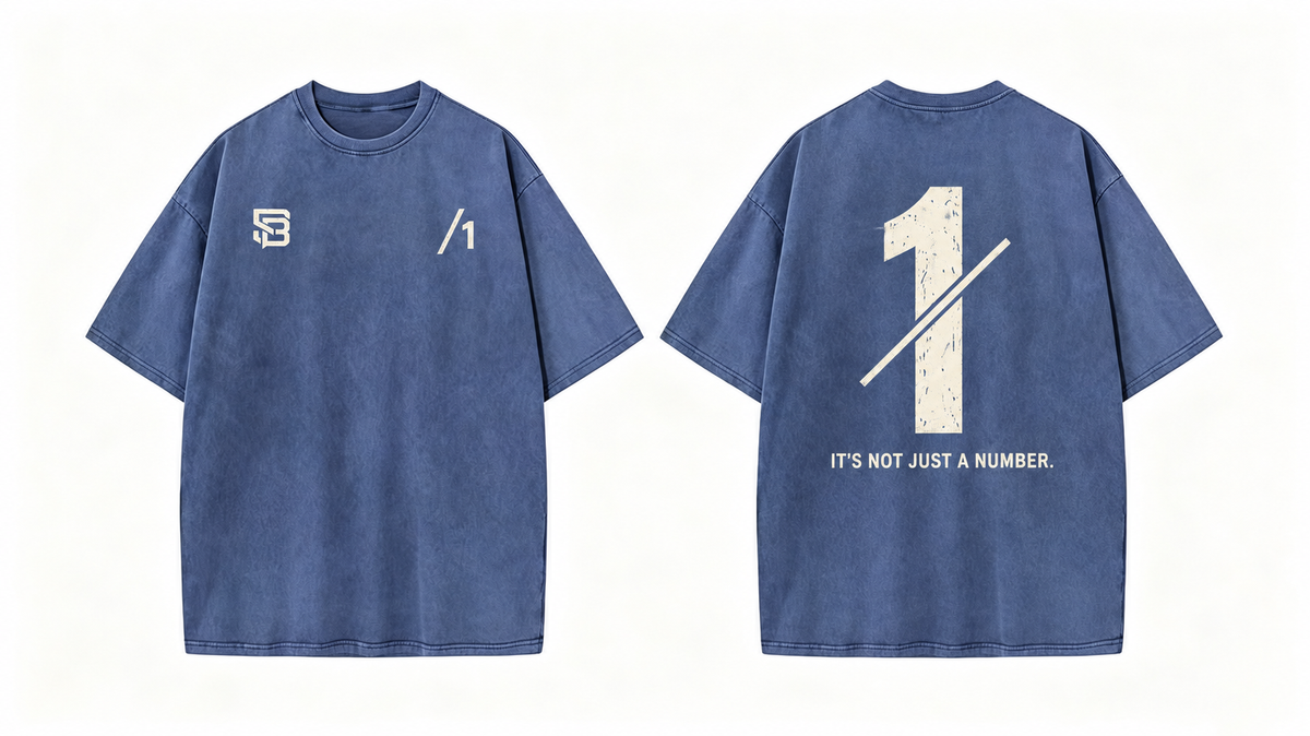 Not Just a Number #1 — Washed Oversized Tee