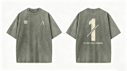 Not Just a Number #1 — Washed Oversized Tee