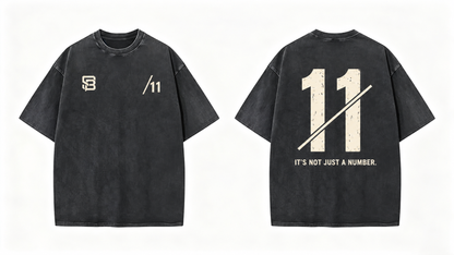 Not Just a Number #11 — Washed Oversized Tee