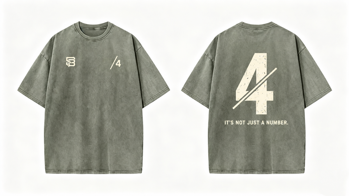 Not Just a Number #4 — Washed Oversized Tee