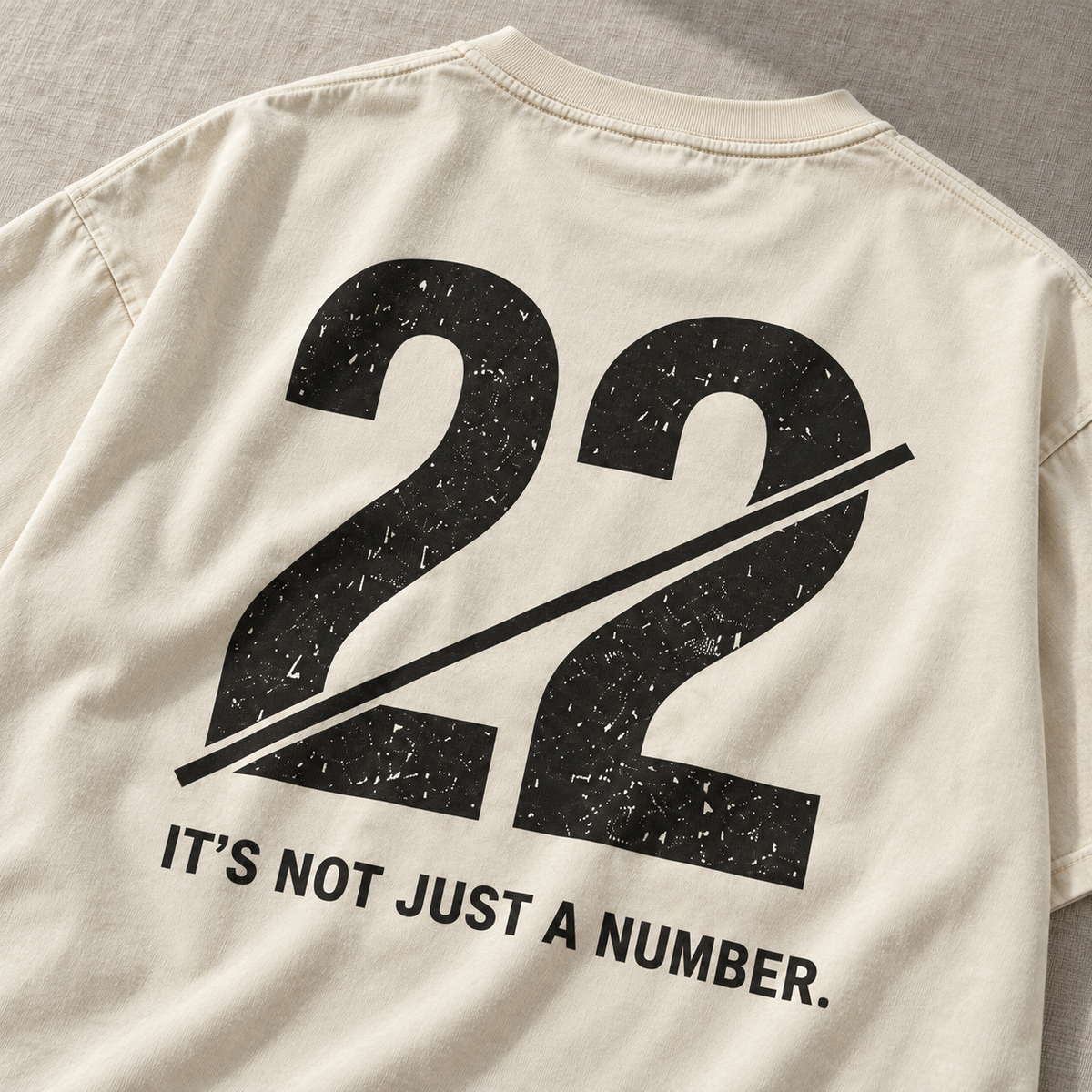 Not Just a Number #22 — Washed Oversized Tee