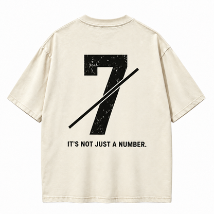 Not Just a Number #7 — Washed Oversized Tee