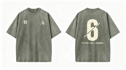 Not Just a Number #6 — Washed Oversized Tee