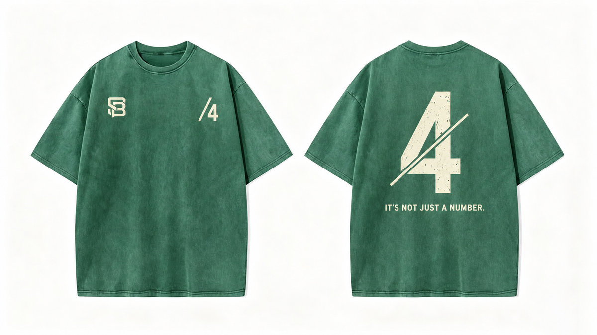 Not Just a Number #4 — Washed Oversized Tee
