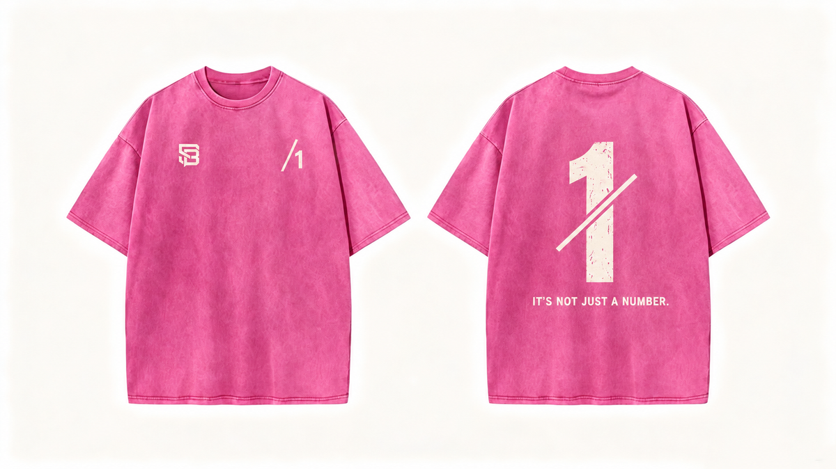 Not Just a Number #1 — Washed Oversized Tee