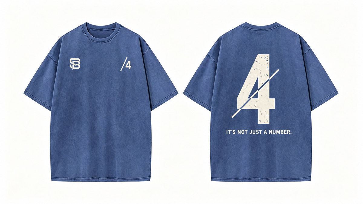 Not Just a Number #4 — Washed Oversized Tee