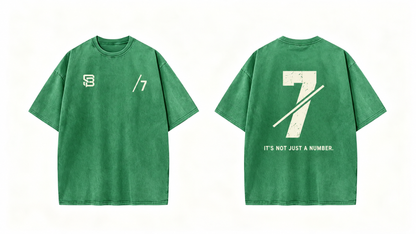 Not Just a Number #7 — Washed Oversized Tee