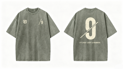 Not Just a Number #9 — Washed Oversized Tee