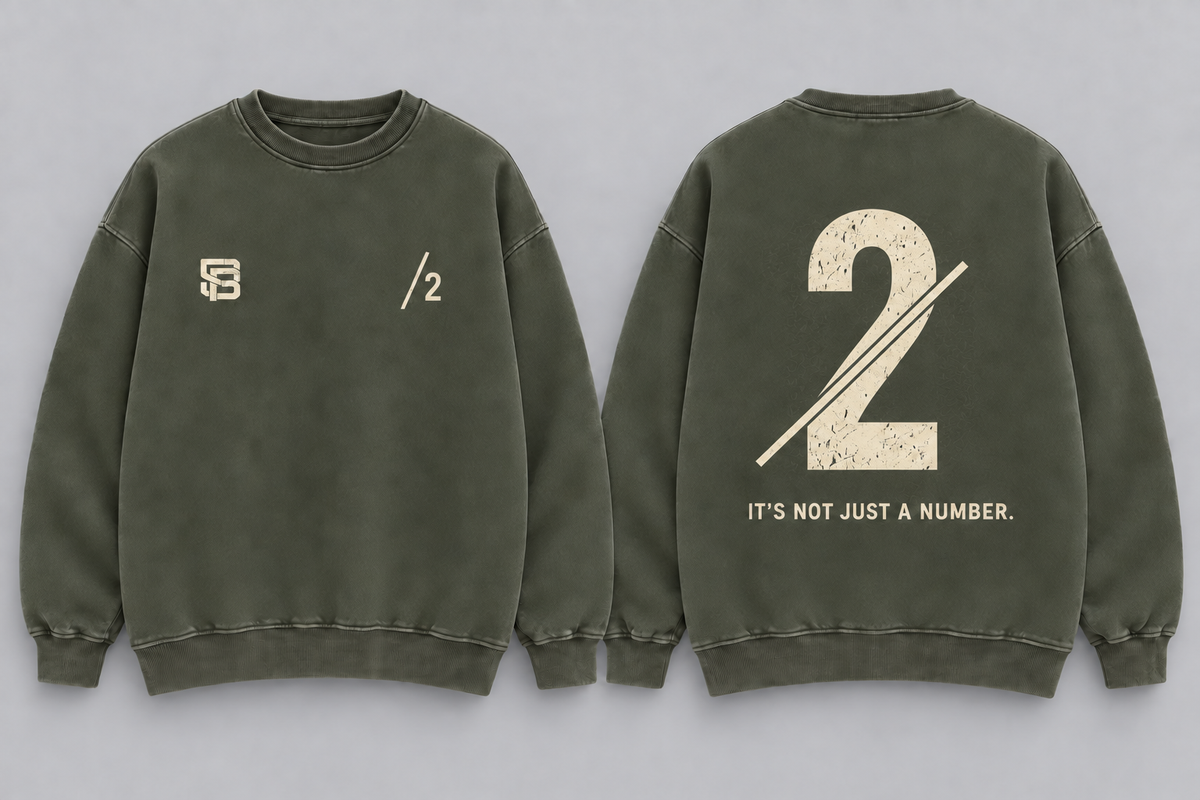 RIGHT HAND — Washed Oversized Crewneck
