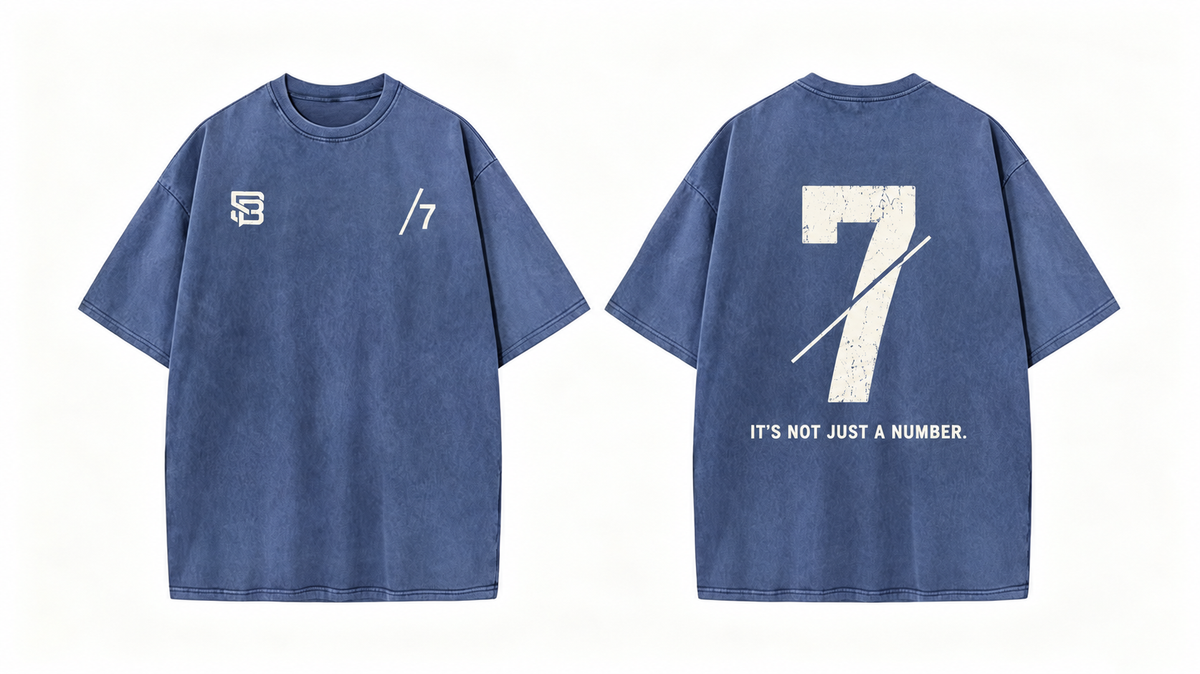 Not Just a Number #7 — Washed Oversized Tee