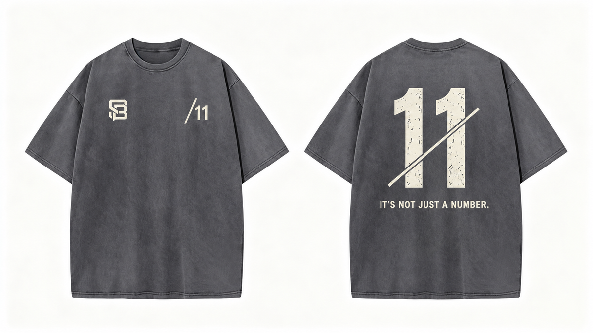 Not Just a Number #11 — Washed Oversized Tee