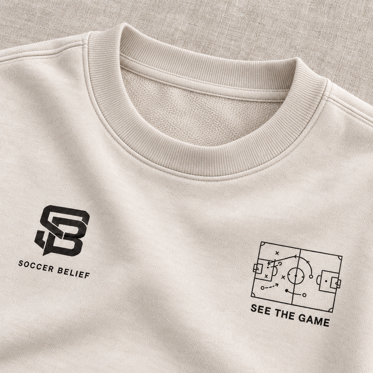 SEE THE GAME — Washed Oversized Crewneck
