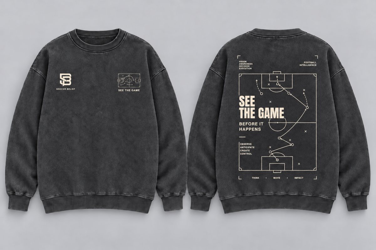 SEE THE GAME — Washed Oversized Crewneck